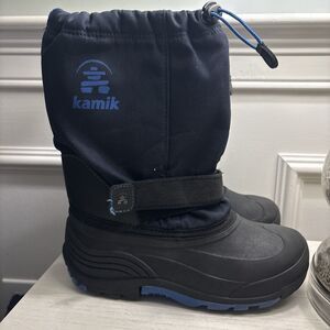 Kamik Rocket / Waterbug 5 Winter Boots – Navy & Black – Boys Size 6 - EUC